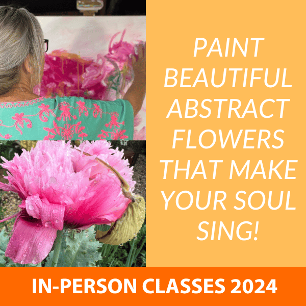 Learn to paint amazing abstract flowers